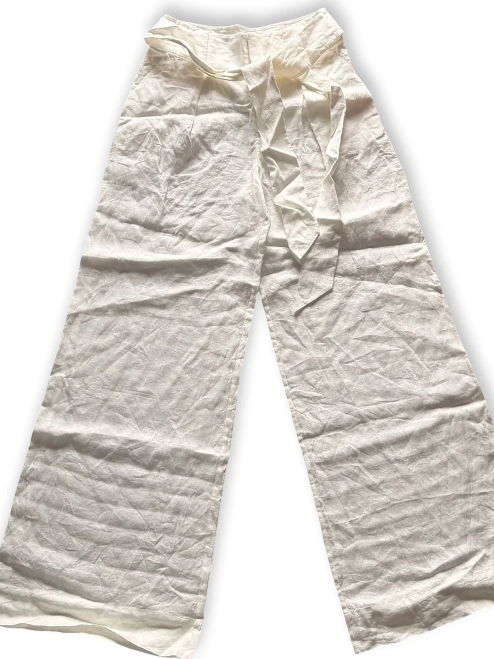 L'Academie Comilly Wide-Leg Pants in Ivory - Picture 3 of 6